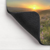 Sonnenuntergang über dem Bitterroot Gebirge und ri Mousepad (Ecke)