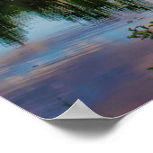 Sonnenuntergang über dem Fluss Poster (Ecke)