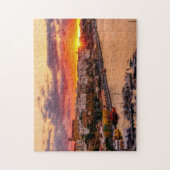 Sonnenuntergang über dem Hafen von Mahon - Menorca Puzzle (Vertikal)