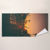 Sonnenuntergang über dem Horizont Badehandtuch (Badehandtuch)
