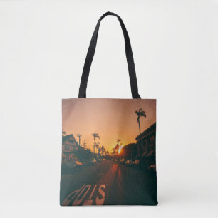 Sonnenuntergang über dem Horizont Tasche