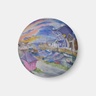 Sonnenuntergang über dem Limonen Haus Magnet