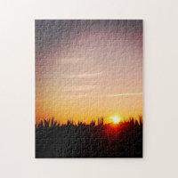 Sonnenuntergang über dem Maisfeld