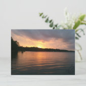 Sonnenuntergang über dem Marion-See - Einladung (Stehend Vorderseite)