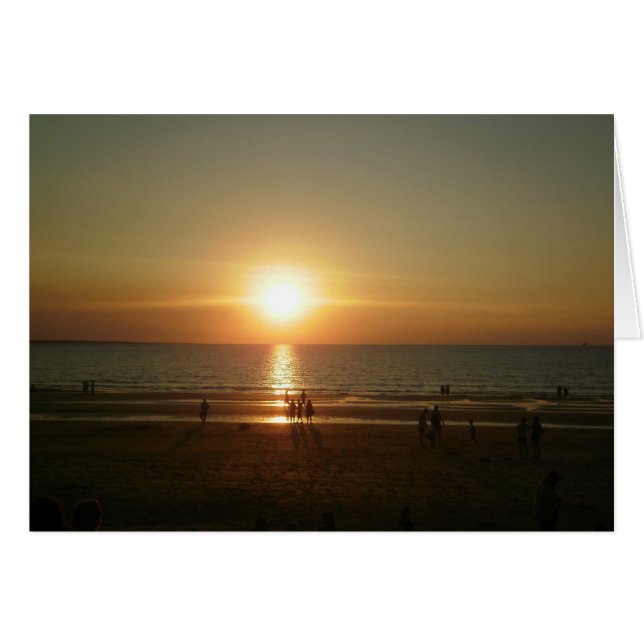 Sonnenuntergang über dem Meer (Vorderseite (Horizontal))