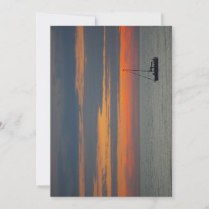 Sonnenuntergang über dem Meer Einladung
