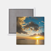 Sonnenuntergang über dem Meer, Fidschi Magnet (Vorderseite/Rückseite)