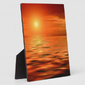 Sonnenuntergang über dem Meer Fotoplatte (Seite)