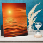 Sonnenuntergang über dem Meer Fotoplatte (Seite)