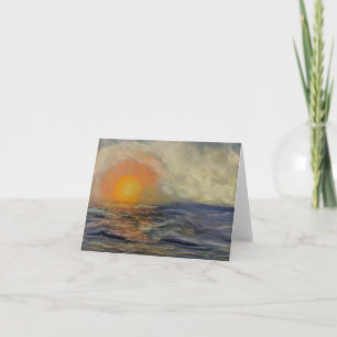 Sonnenuntergang über dem Meer Karte