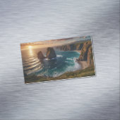 Sonnenuntergang über dem Meer Magnetische Visitenkarte (Beispiel)