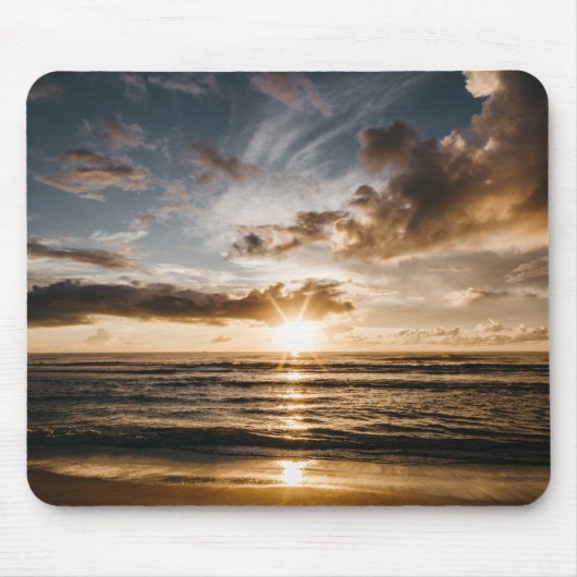 Sonnenuntergang über dem Meer Mousepad (Vorne)