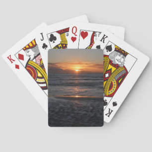 Sonnenuntergang über dem Meer Spielkarten