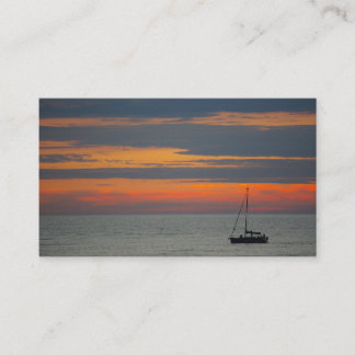 Sonnenuntergang über dem Meer Visitenkarte