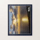 Sonnenuntergang über dem Mittelmeer auf der Insel  Puzzle (Vertikal)