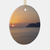 Sonnenuntergang über dem Mittelmeer Keramik Ornament (Rechts)