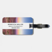 Sonnenuntergang über dem Monumental Arizona Gepäckanhänger (Rückseite horizontal)