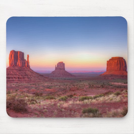Sonnenuntergang über dem Monumental Arizona Mousepad (Vorne)