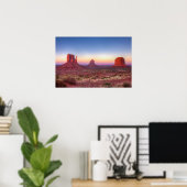 Sonnenuntergang über dem Monumental Arizona Poster (Heimbüro)