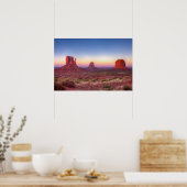 Sonnenuntergang über dem Monumental Arizona Poster (Küche)