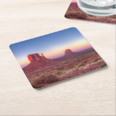 Sonnenuntergang über dem Monumental Arizona Rechteckiger Pappuntersetzer (angewinkelt)