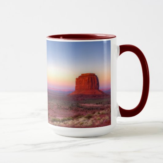 Sonnenuntergang über dem Monumental Arizona Tasse (Rechts)
