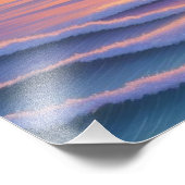 Sonnenuntergang über dem Ozean Fotodruck (Ecke)