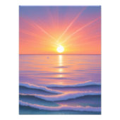 Sonnenuntergang über dem Ozean Fotodruck (Vorne)