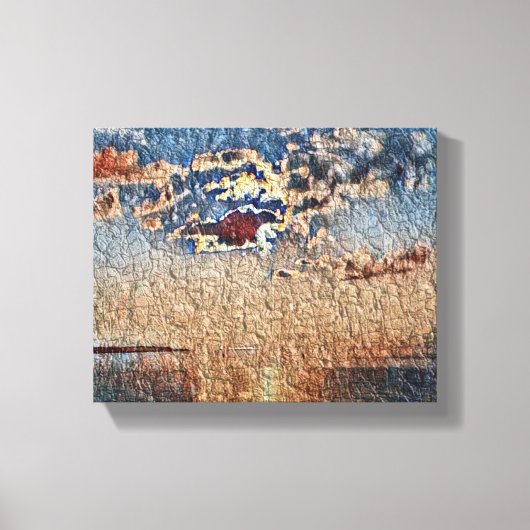 Sonnenuntergang über dem Ozean Leinwand Foto druck (Vorderseite)