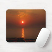 Sonnenuntergang über dem Ozean Mousepad (Mit Mouse)
