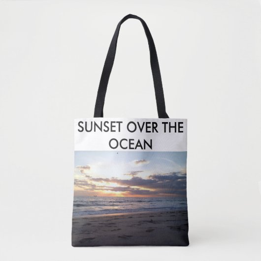 Sonnenuntergang über dem Ozean Tasche (Vorderseite)