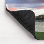 Sonnenuntergang über dem Park Mousepad (Ecke)