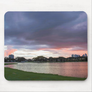 Sonnenuntergang über dem Park Mousepad