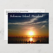 Sonnenuntergang über dem Patuxent River, Salomons Postkarte (Vorne/Hinten)