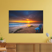 Sonnenuntergang über dem Pazifik Leinwanddruck (Insitu (Wohnzimmer))