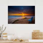 Sonnenuntergang über dem Pazifik Poster (Küche)
