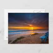 Sonnenuntergang über dem Pazifik Postkarte (Vorne/Hinten)