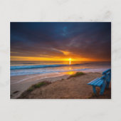 Sonnenuntergang über dem Pazifik Postkarte (Vorderseite)