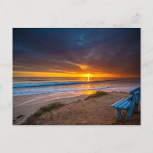 Sonnenuntergang über dem Pazifik Postkarte