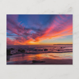 Sonnenuntergang über dem Pazifik von Coronado 2 Postkarte