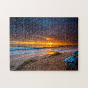 Sonnenuntergang über dem Pazifischen Ozean Puzzle