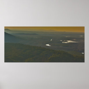 Sonnenuntergang über dem Petit Jean River Valley,  Poster