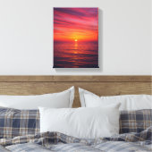 Sonnenuntergang über dem ruhigen Meer Leinwanddruck (Insitu (Schlafzimmer))