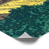 Sonnenuntergang über dem Ryogoku von Katsushika Ho Poster (Ecke)