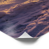Sonnenuntergang über dem schneebedeckten Winterpar Poster (Ecke)