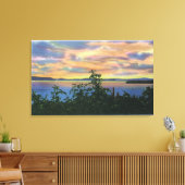 Sonnenuntergang über dem See, Adirondack Mts in Leinwanddruck (Insitu (Wohnzimmer))