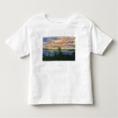 Sonnenuntergang über dem See, Adirondack Mts Kleinkind T-shirt (Vorderseite)
