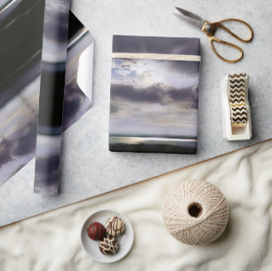 Sonnenuntergang über dem See Geschenkpapier