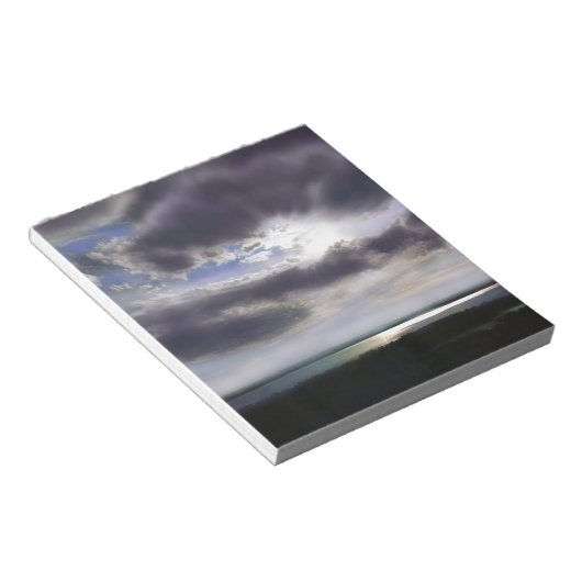 Sonnenuntergang über dem See Notizblock (angewinkelt)