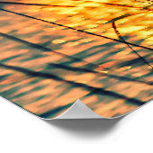 Sonnenuntergang über dem See Poster (Ecke)